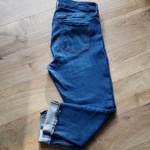 Old Navy Rockstar Cut-Off Skinny Crop Jeans